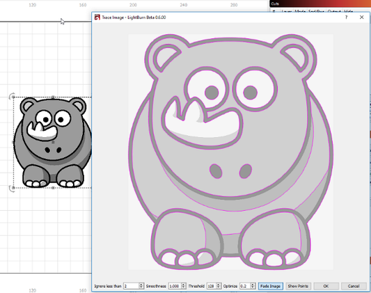 LightBurn v0.6.00 - new Trace Image feature!
