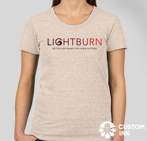 Women's Fitted LightBurn T-Shirt - Oatmeal